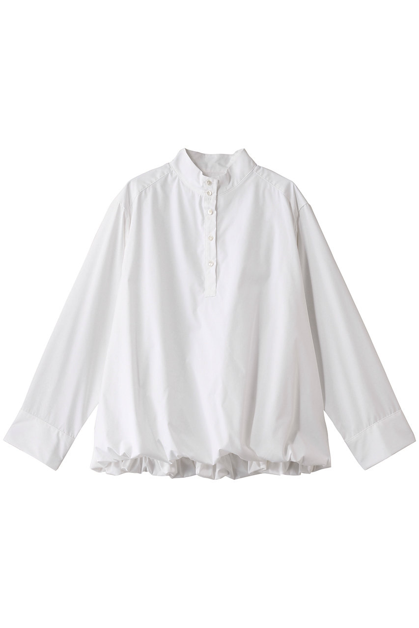 ミディウミソリッド/MIDIUMISOLIDのballon shirtPO.R シャツ(off white/1-132190)