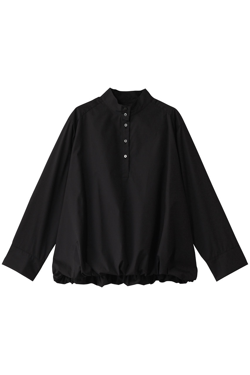 ミディウミソリッド/MIDIUMISOLIDのballon shirtPO.R シャツ(black/1-132190)