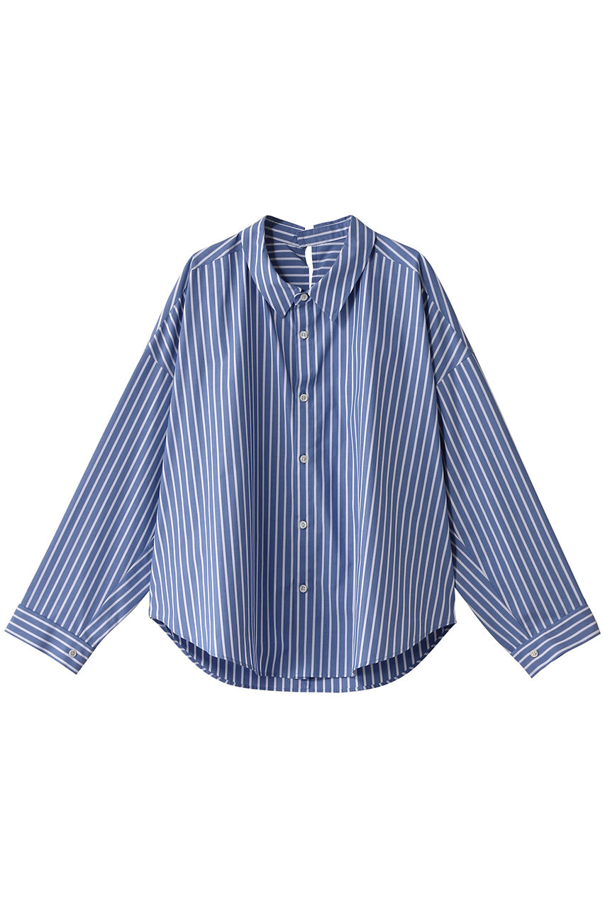 ミディウミソリッド/MIDIUMISOLIDのdropped shoulder wide shirt.R シャツ(l.blue/1-132191)