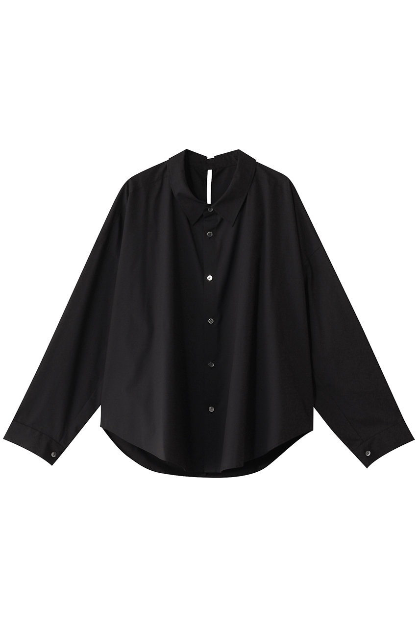 ミディウミソリッド/MIDIUMISOLIDのdropped shoulder wide shirt.R シャツ(black/1-132191)