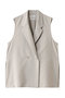 tailored gilet.R ジレ ミディウミソリッド/MIDIUMISOLID l.beige