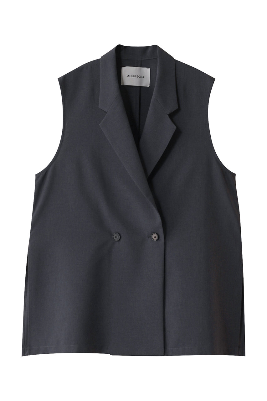 ミディウミソリッド/MIDIUMISOLIDのtailored gilet.R ジレ(c.gray/1-172085)