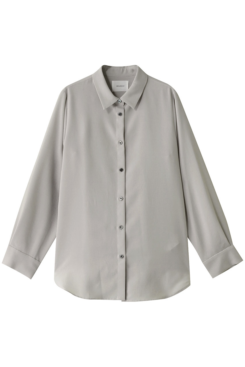 ミディウミソリッド/MIDIUMISOLIDのbasic long shirt.M シャツ(l.beige/1-132193)