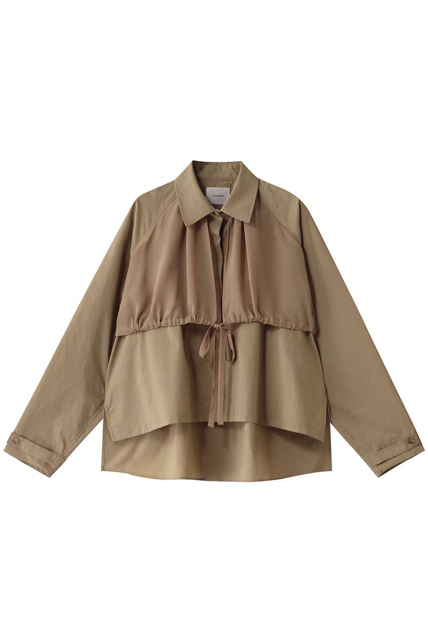 ミディウミソリッド/MIDIUMISOLIDのtrench shirt.M シャツ(beige/1-132204)