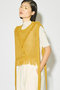 side ribbon fringe mesh vest.S ベスト ミディウミソリッド/MIDIUMISOLID