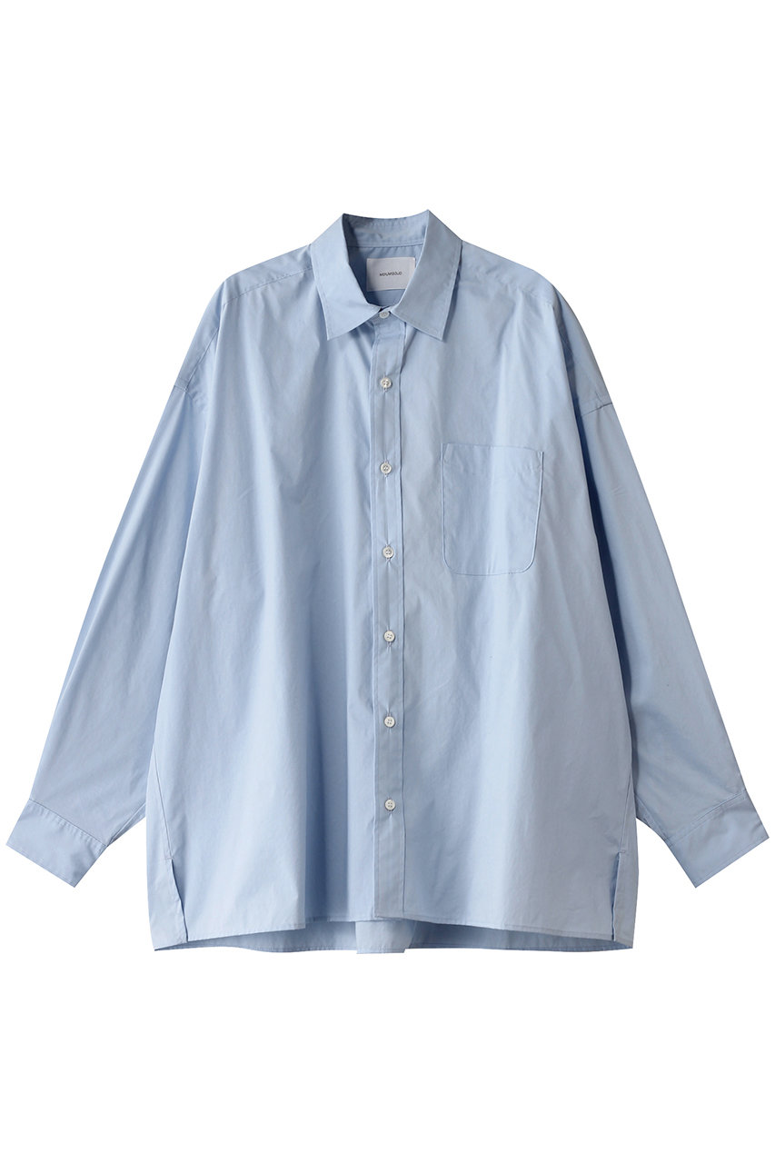 ミディウミソリッド/MIDIUMISOLIDのregular collar big shirt.M シャツ(l.blue/1-135199)