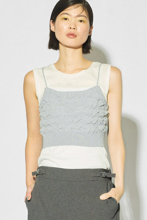 ミディウミソリッド/MIDIUMISOLIDのjacquard bustier.S ビスチェ(110300/110301)