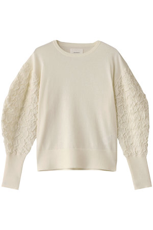 ミディウミソリッド/MIDIUMISOLIDのpuff slv jacquard PO.S プルオーバー(110300/110301)