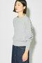puff slv jacquard PO.S プルオーバー ミディウミソリッド/MIDIUMISOLID