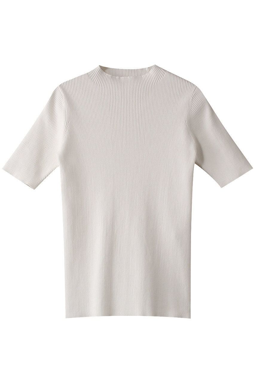 MIDIUMISOLID bottle neck H/S rib top.S トップ (off white, F) ミディウミソリッド ELLE SHOP MIDIUMISOLID bottle neck H/S rib top.S トップ (off white, F) ミディウミソリッド ELLE SHOP