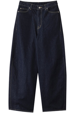 ミディウミソリッド/MIDIUMISOLIDのbarrel leg wide denim.M デニム(110600/110604)