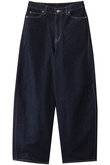 barrel leg wide denim.M デニム
