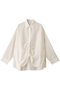 drawstring shirt.S シャツ ミディウミソリッド/MIDIUMISOLID ivory