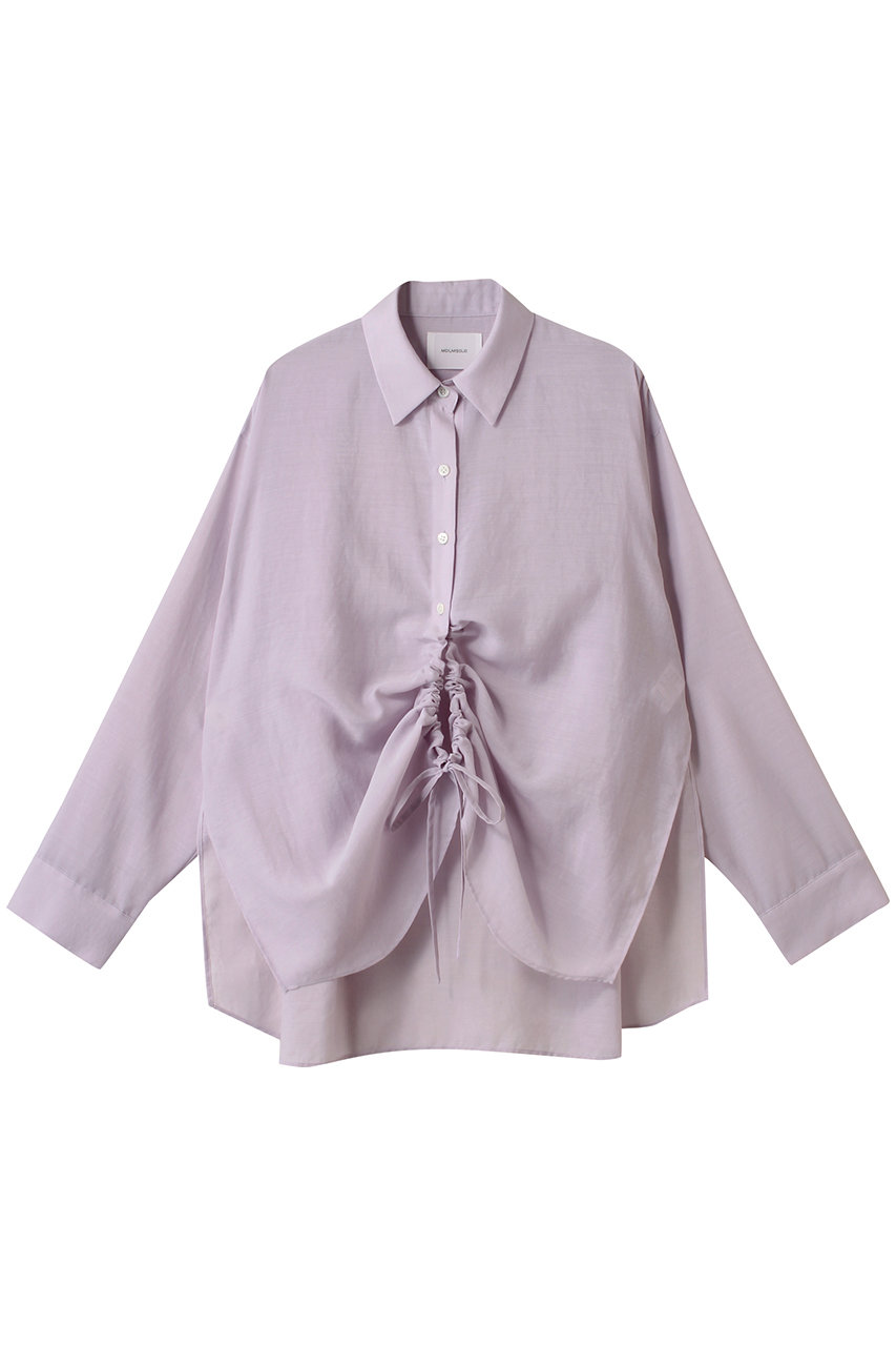 MIDIUMISOLID drawstring shirt.S シャツ (pink, F) ミディウミソリッド ELLE SHOP MIDIUMISOLID drawstring shirt.S シャツ (pink, F) ミディウミソリッド ELLE SHOP