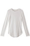 long slv rib top トップ ミディウミソリッド/MIDIUMISOLID off white