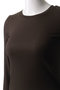long slv rib top トップ ミディウミソリッド/MIDIUMISOLID