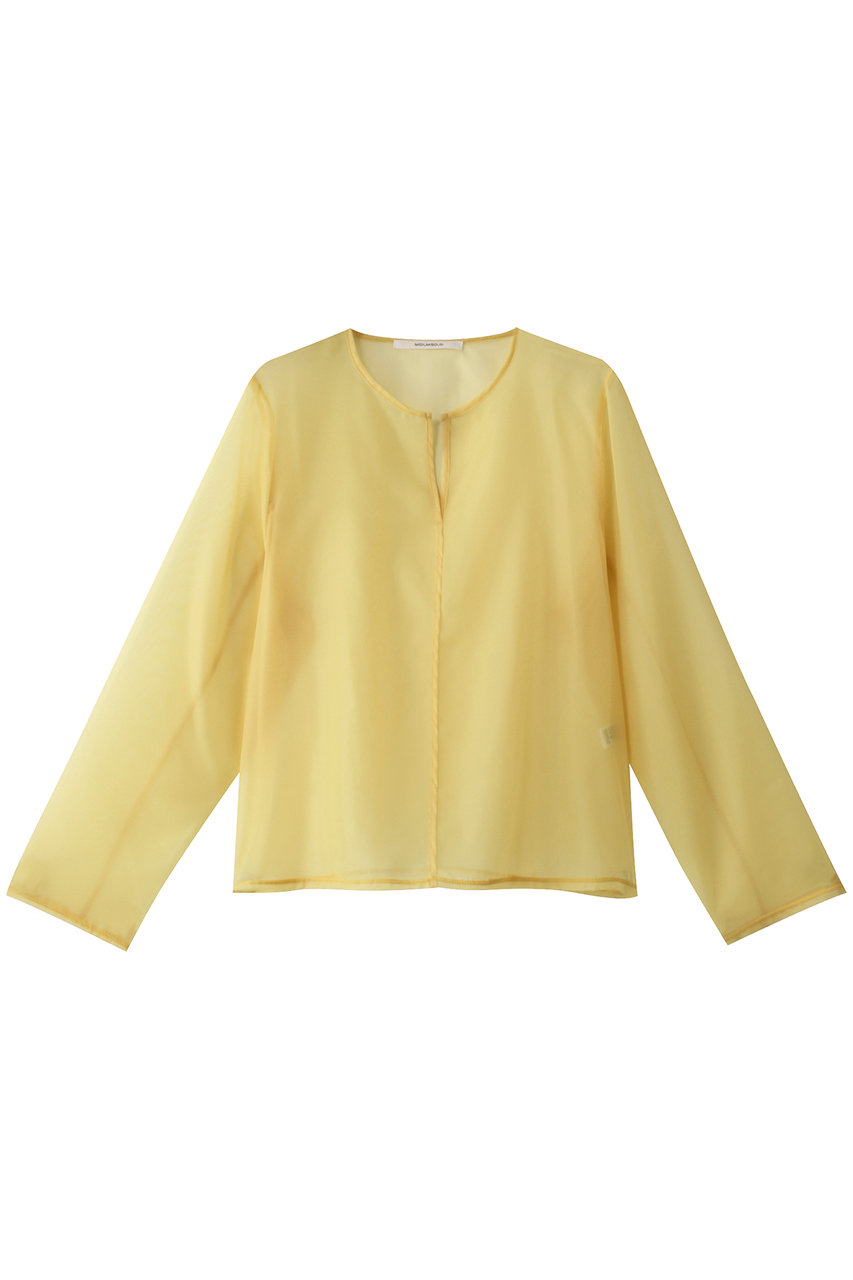 MIDIUMISOLID sheer skipper PO.M プルオーバー (yellow, F) ミディウミソリッド ELLE SHOP MIDIUMISOLID sheer skipper PO.M プルオーバー (yellow, F) ミディウミソリッド ELLE SHOP