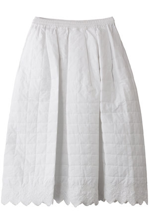 ミディウミソリッド/MIDIUMISOLIDのembroidery quilting skirt.M スカート(110700/110703)