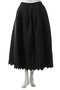 embroidery quilting skirt.M スカート ミディウミソリッド/MIDIUMISOLID