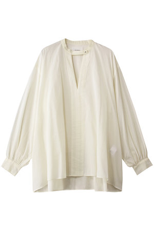 ミディウミソリッド/MIDIUMISOLIDのstand collar skipper shirt.S シャツ(110400/110403)