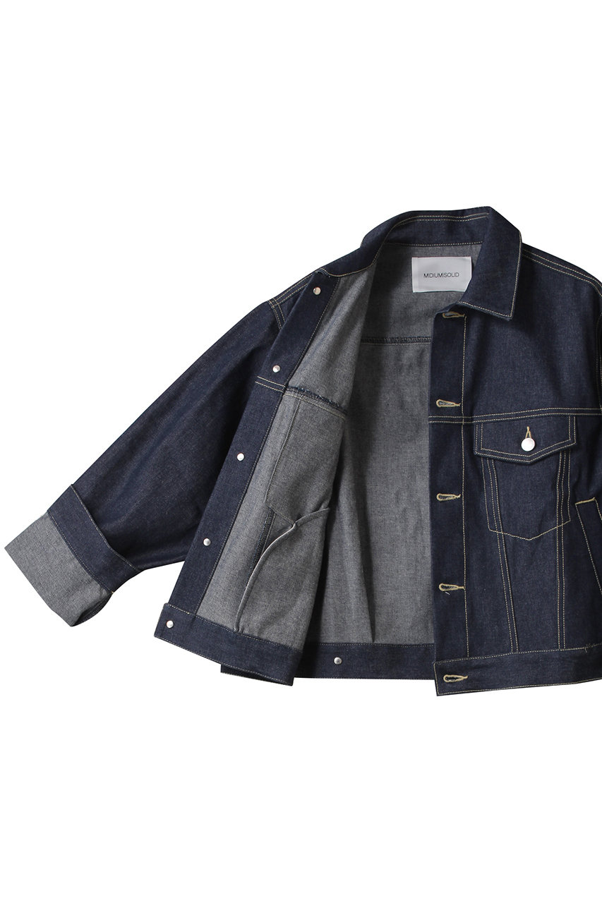 【美品!!】MIDIUMISOLID デニムジャケット MIDIUMISOLID for Ladies ショートデニムジャケット｜ MARcourt