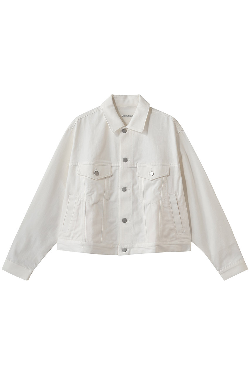 ミディウミソリッド/MIDIUMISOLIDのshort denim JK.M ジャケット(white/1-172090)