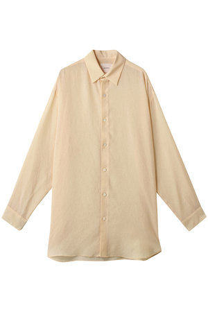 ミディウミソリッド/MIDIUMISOLIDのsheer long slv shirt.S シャツ(110400/110403)