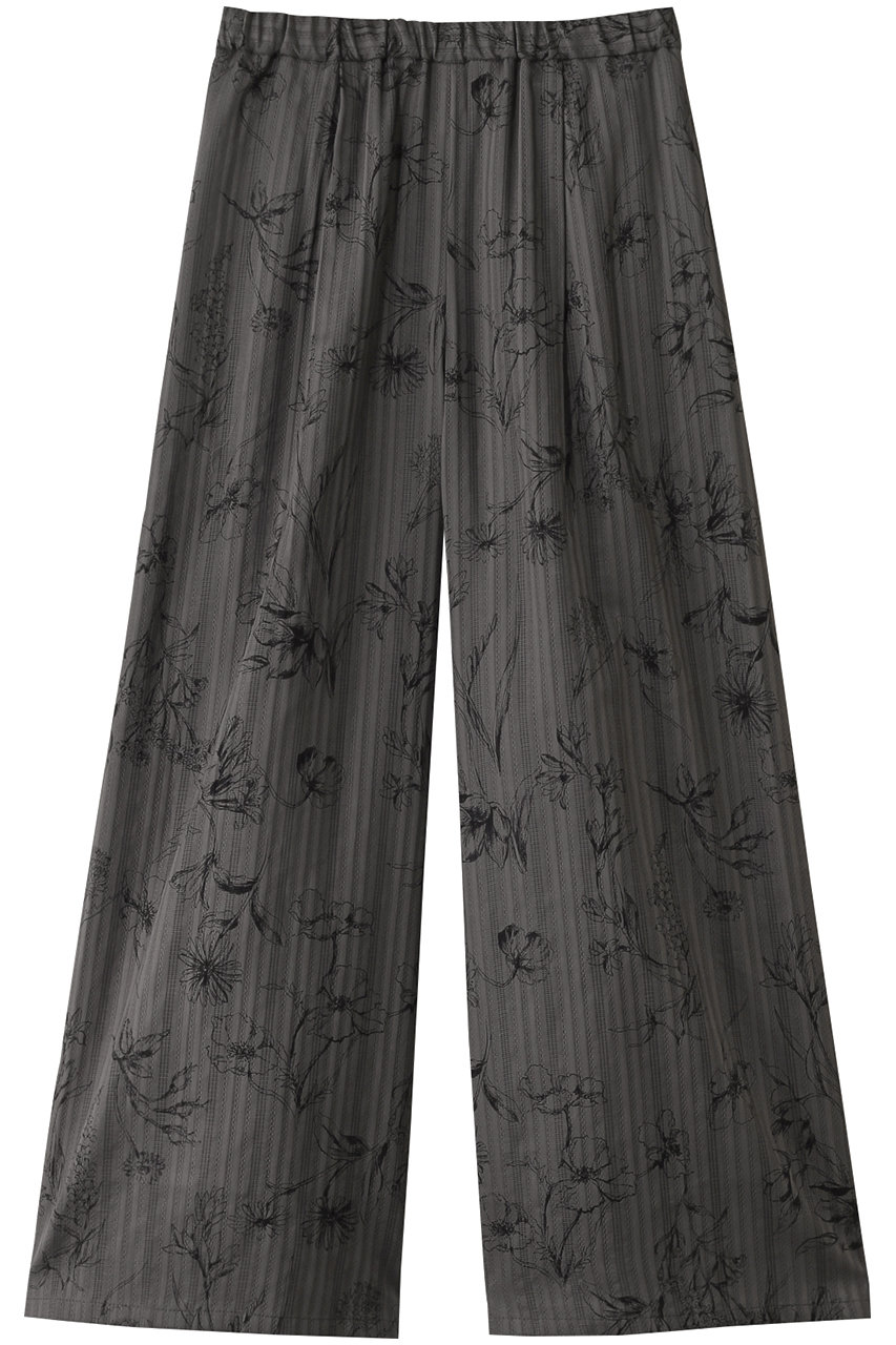 MIDIUMISOLID print wide easy PT.M パンツ (gray, 38) ミディウミソリッド ELLE SHOP MIDIUMISOLID print wide easy PT.M パンツ (gray, 38) ミディウミソリッド ELLE SHOP