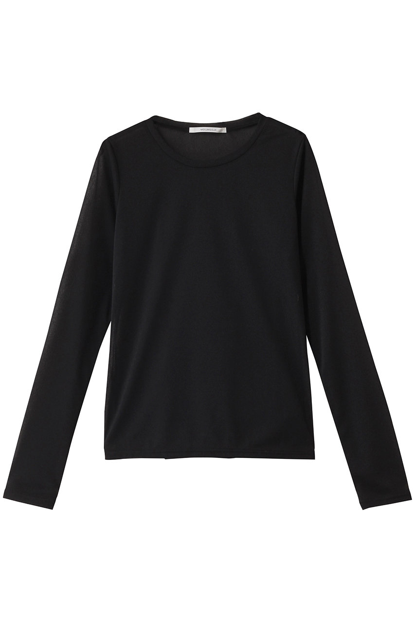 MIDIUMISOLID sheer PO.S プルオーバー (black, F) ミディウミソリッド ELLE SHOP MIDIUMISOLID sheer PO.S プルオーバー (black, F) ミディウミソリッド ELLE SHOP