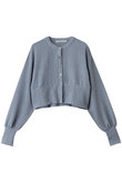 sheer crew neck short C/D.S カーディガン