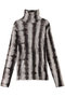 h/neck tulle PO プルオーバー ミディウミソリッド/MIDIUMISOLID black