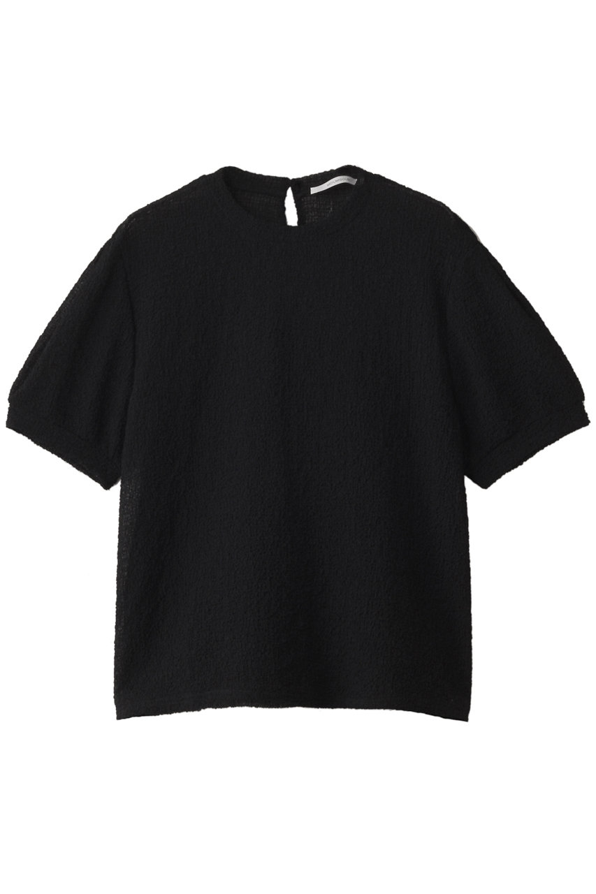 MIDIUMISOLID sheer crew neck puff slv P/O.S プルオーバー (black, F) ミディウミソリッド ELLE SHOP MIDIUMISOLID sheer crew neck puff slv P/O.S プルオーバー (black, F) ミディウミソリッド ELLE SHOP