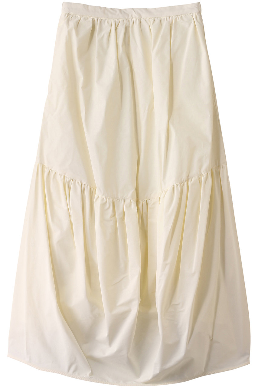MIDIUMISOLID C/Ny volume tiered SK.S スカート (ivory, F) ミディウミソリッド ELLE SHOP MIDIUMISOLID C/Ny volume tiered SK.S スカート (ivory, F) ミディウミソリッド ELLE SHOP