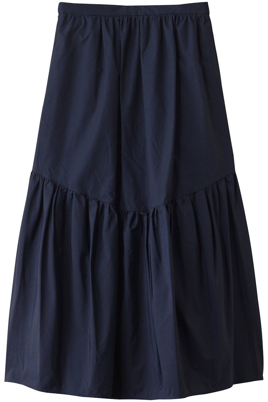 MIDIUMISOLID C/Ny volume tiered SK.S スカート (navy, F) ミディウミソリッド ELLE SHOP MIDIUMISOLID C/Ny volume tiered SK.S スカート (navy, F) ミディウミソリッド ELLE SHOP