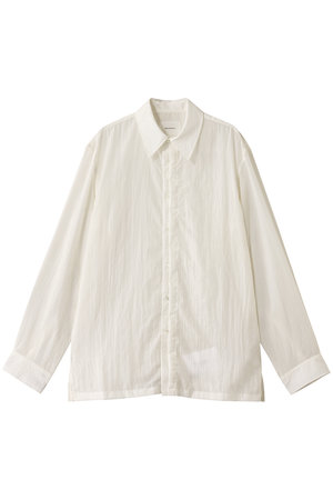 ミディウミソリッド/MIDIUMISOLIDの【MEN】fly front nylon SH シャツ(110400/110403)