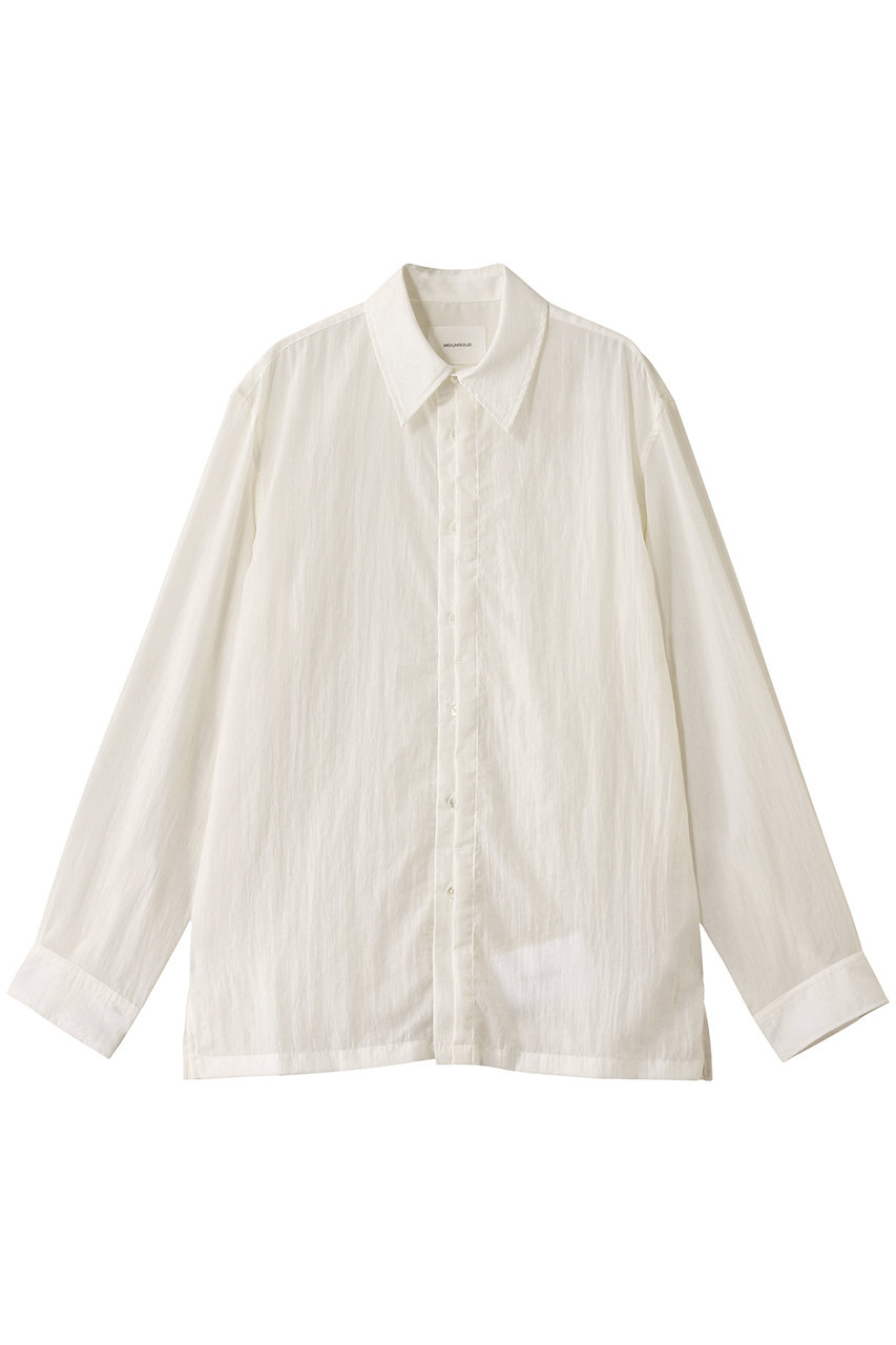 MIDIUMISOLID 【MEN】fly front nylon SH シャツ (off white, 48) ミディウミソリッド ELLE SHOP MIDIUMISOLID 【MEN】fly front nylon SH シャツ (off white, 48) ミディウミソリッド ELLE SHOP