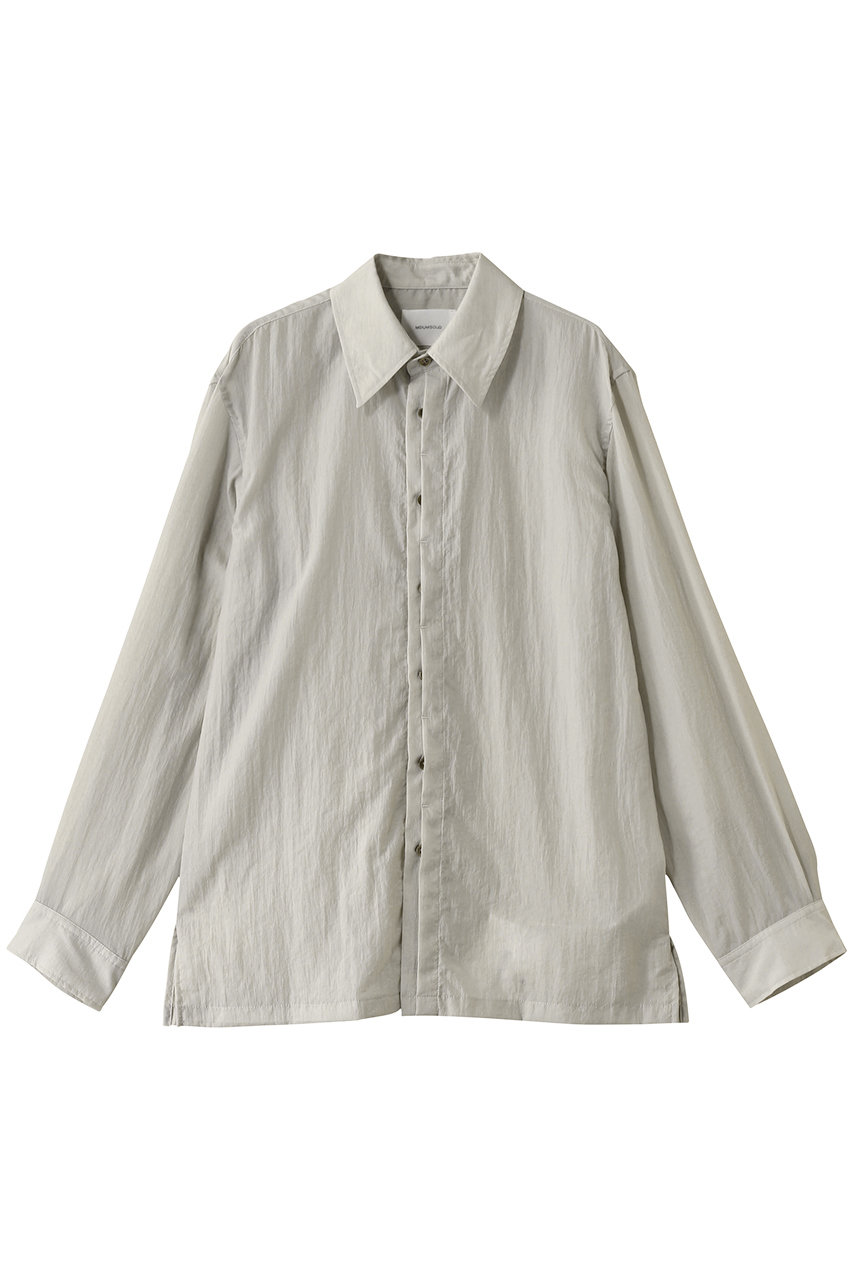 MIDIUMISOLID 【MEN】fly front nylon SH シャツ (beige, 48) ミディウミソリッド ELLE SHOP MIDIUMISOLID 【MEN】fly front nylon SH シャツ (beige, 48) ミディウミソリッド ELLE SHOP