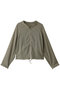 linen like mesh blouson.M ブルゾン ミディウミソリッド/MIDIUMISOLID khaki