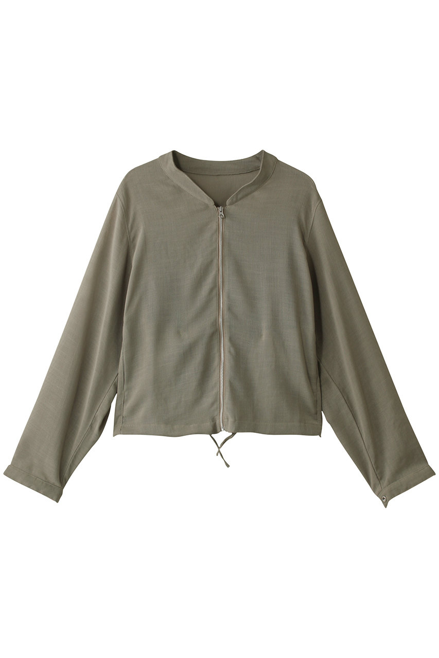 MIDIUMISOLID linen like mesh blouson.M ブルゾン (khaki, F) ミディウミソリッド ELLE SHOP MIDIUMISOLID linen like mesh blouson.M ブルゾン (khaki, F) ミディウミソリッド ELLE SHOP