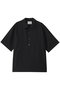 【MEN】slub sheer polo-shirt ポロシャツ ミディウミソリッド/MIDIUMISOLID black