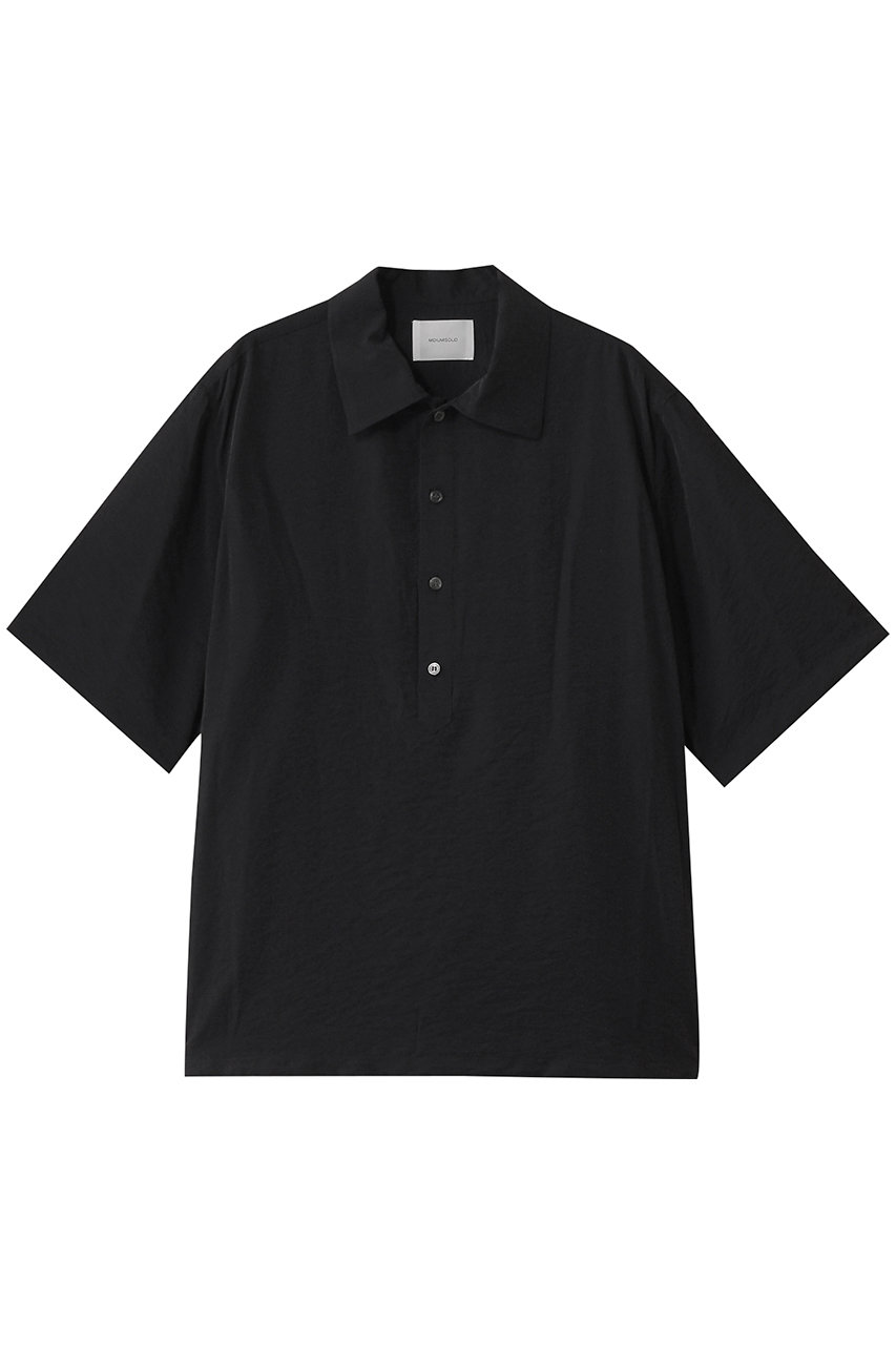 MIDIUMISOLID 【MEN】slub sheer polo-shirt ポロシャツ (black, 48) ミディウミソリッド ELLE SHOP MIDIUMISOLID 【MEN】slub sheer polo-shirt ポロシャツ (black, 48) ミディウミソリッド ELLE SHOP