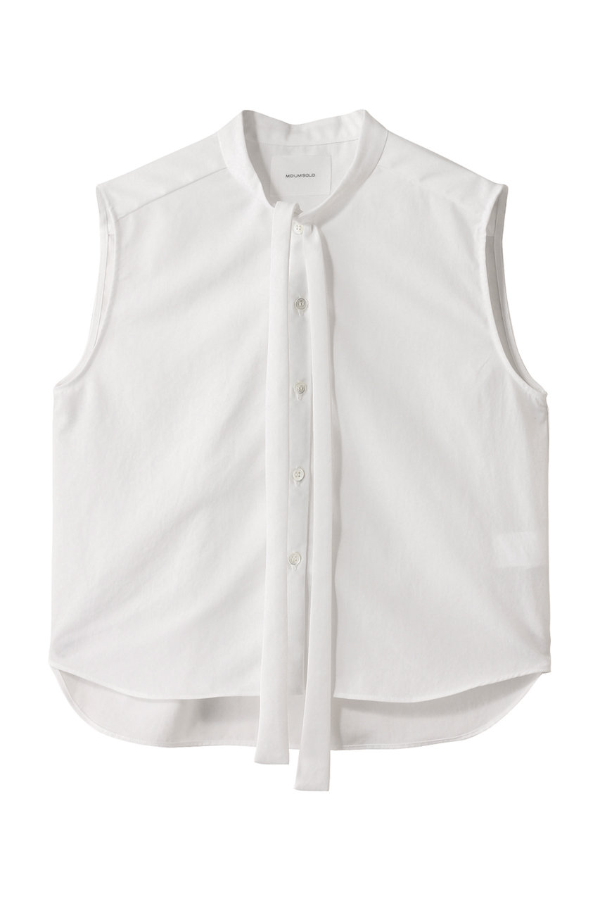 MIDIUMISOLID n/slv tie-collar blouse.S ブラウス (off white, F) ミディウミソリッド ELLE SHOP MIDIUMISOLID n/slv tie-collar blouse.S ブラウス (off white, F) ミディウミソリッド ELLE SHOP
