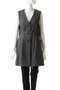 A-line no collar long gilet.S ジレ ミディウミソリッド/MIDIUMISOLID
