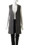 A-line no collar long gilet.S ジレ ミディウミソリッド/MIDIUMISOLID