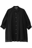 sheer slit slv tunic shirt.S シャツ