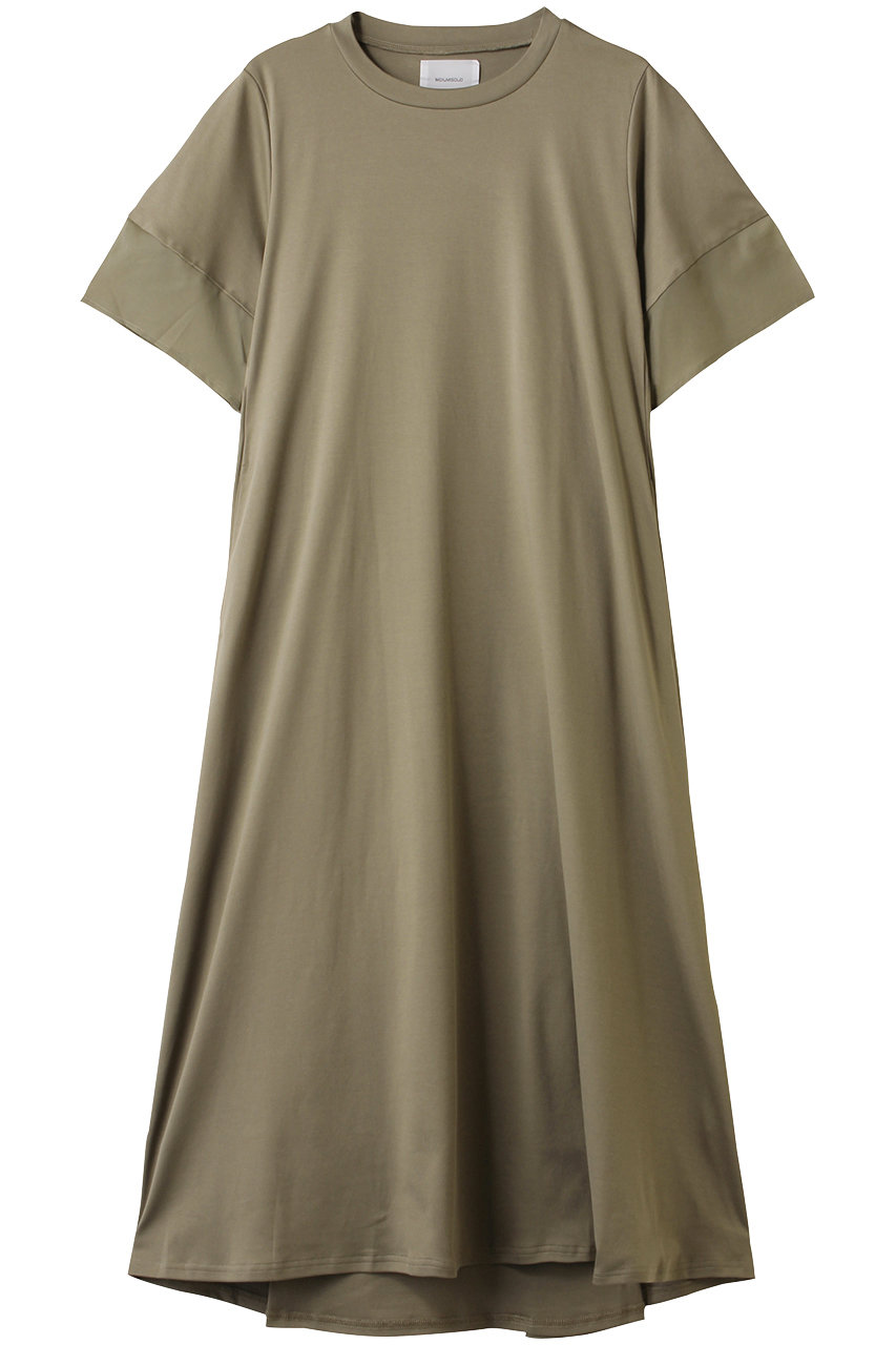 MIDIUMISOLID slv switching A line OP.S ワンピース (khaki, F) ミディウミソリッド ELLE SHOP MIDIUMISOLID slv switching A line OP.S ワンピース (khaki, F) ミディウミソリッド ELLE SHOP