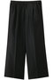 【MEN】leno-cloth wide slacks スラックス ミディウミソリッド/MIDIUMISOLID black