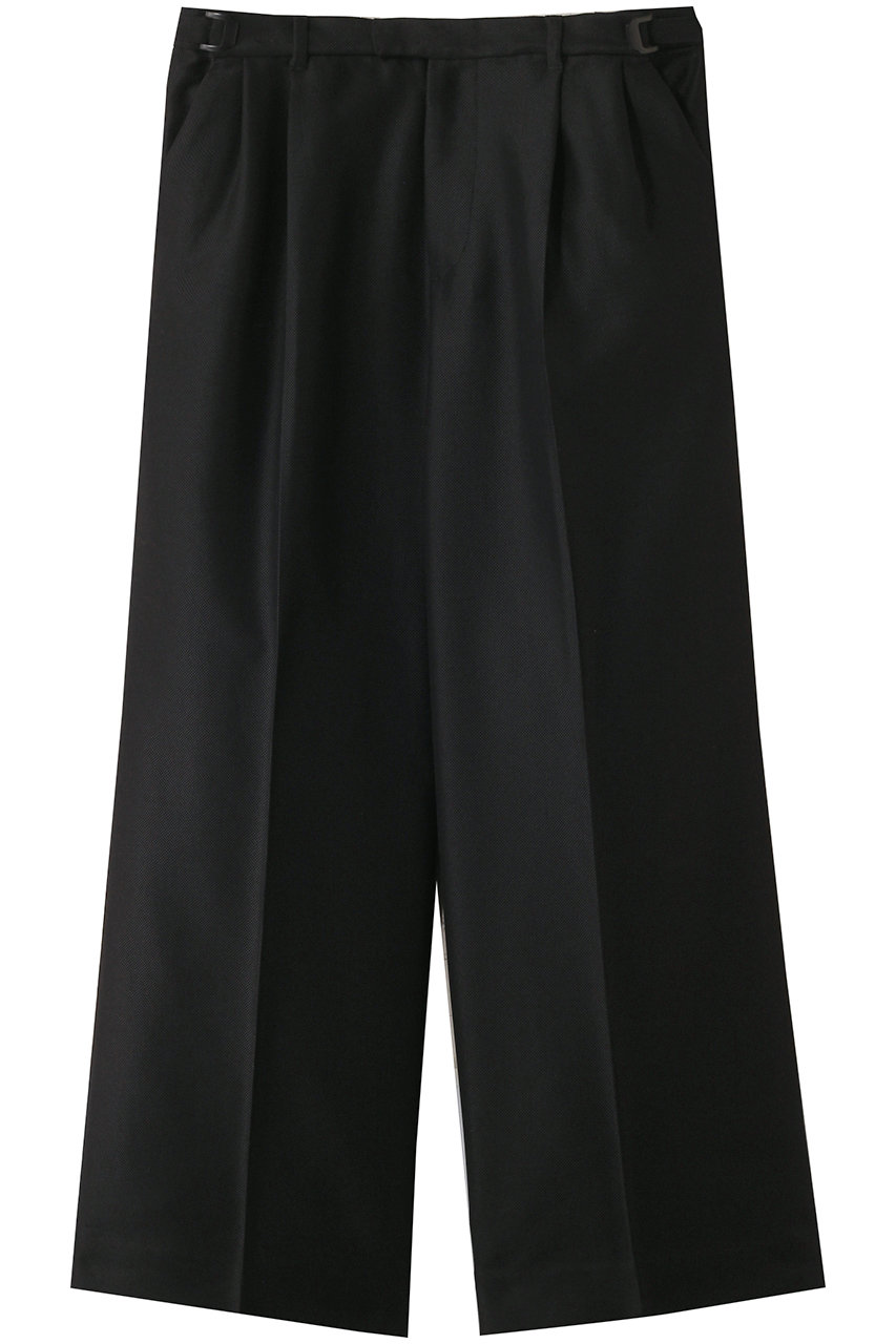 MIDIUMISOLID 【MEN】leno-cloth wide slacks スラックス (black, 48) ミディウミソリッド ELLE SHOP MIDIUMISOLID 【MEN】leno-cloth wide slacks スラックス (black, 48) ミディウミソリッド ELLE SHOP