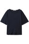 h/slv linen wide PO プルオーバー ミディウミソリッド/MIDIUMISOLID navy