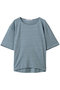 h/slv linen wide PO プルオーバー ミディウミソリッド/MIDIUMISOLID l.blue